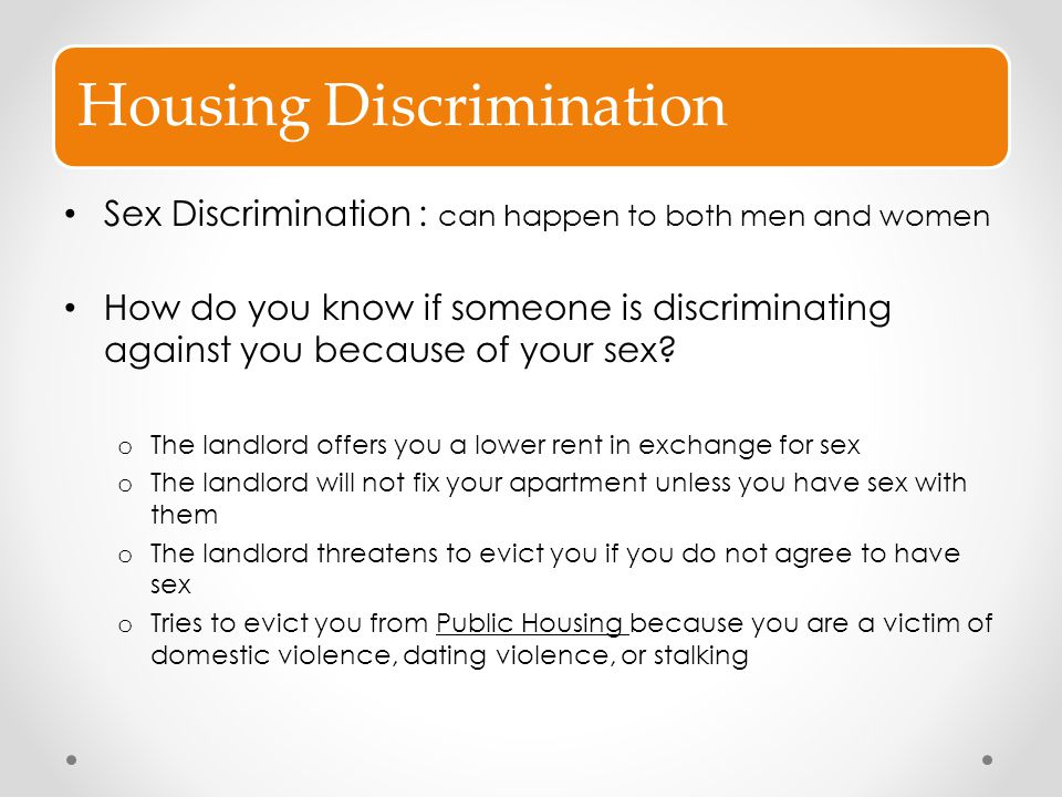 Housing Discrimination