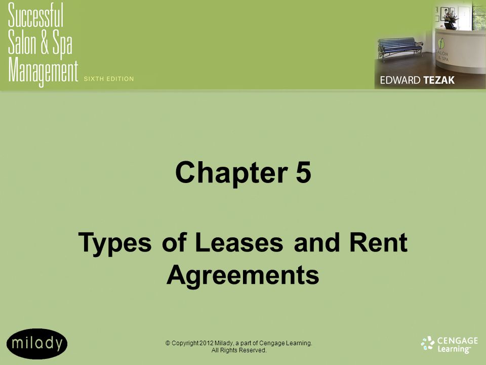 Chapter 5 Types of Leases and Rent Agreements