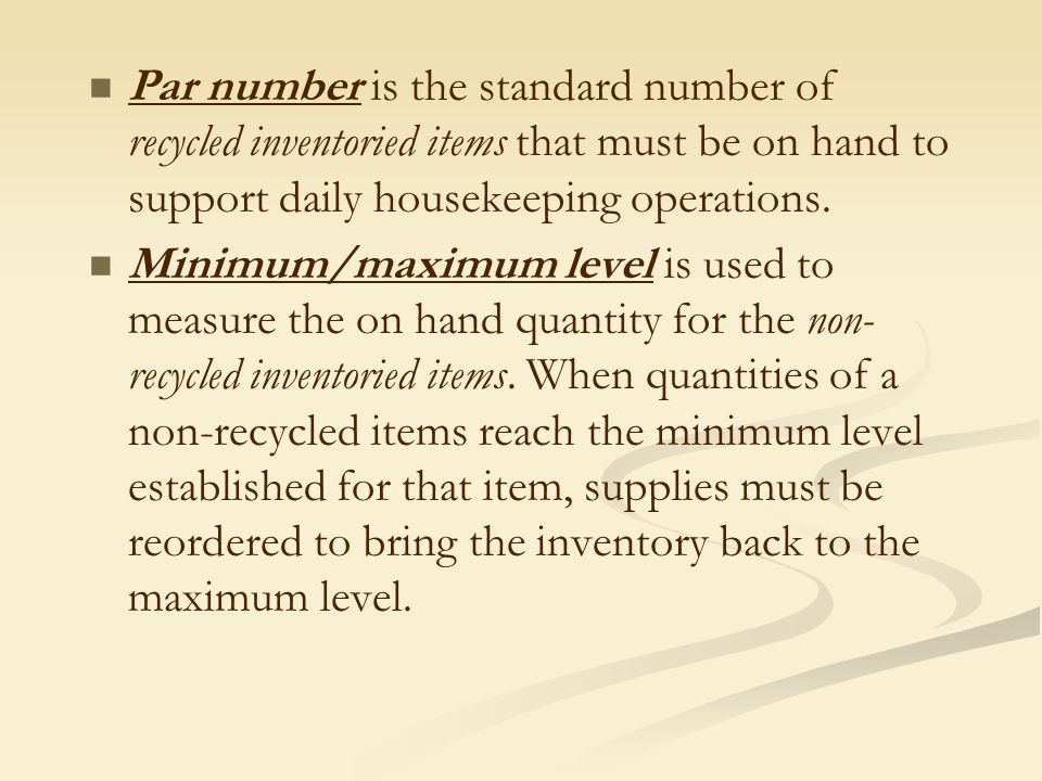 Objective Examining How Different Types Of Inventories Are