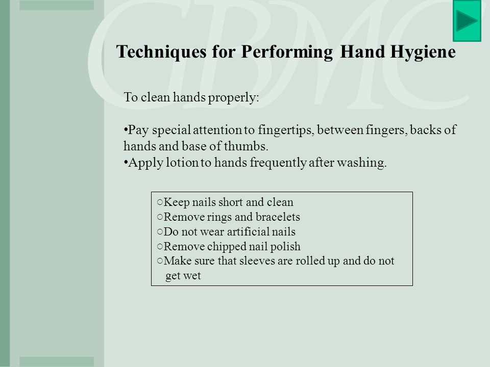 Techniques for Performing Hand Hygiene