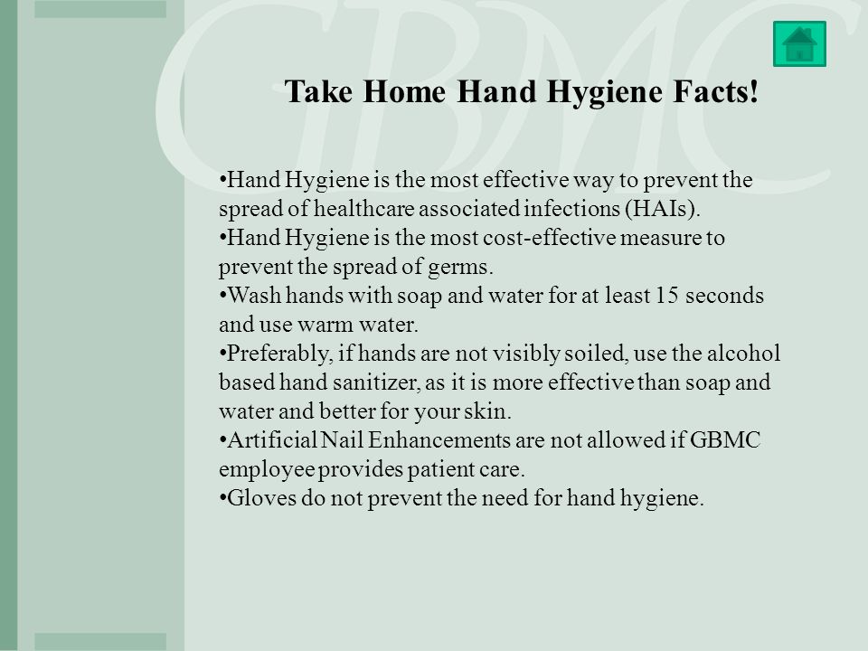 Take Home Hand Hygiene Facts!