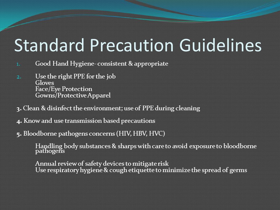 Standard Precaution Guidelines