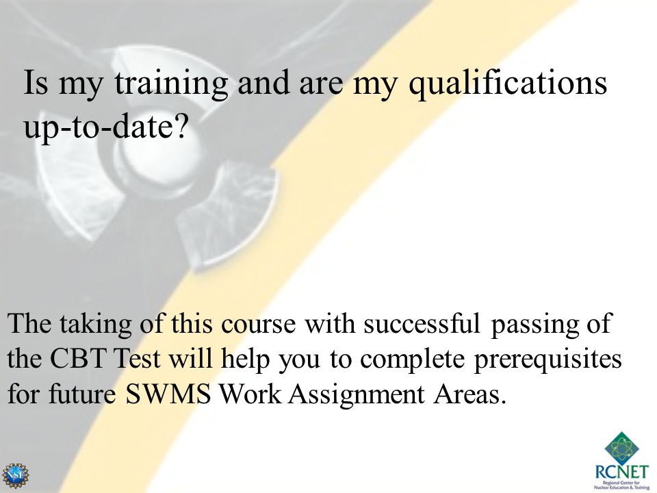 Is my training and are my qualifications up-to-date