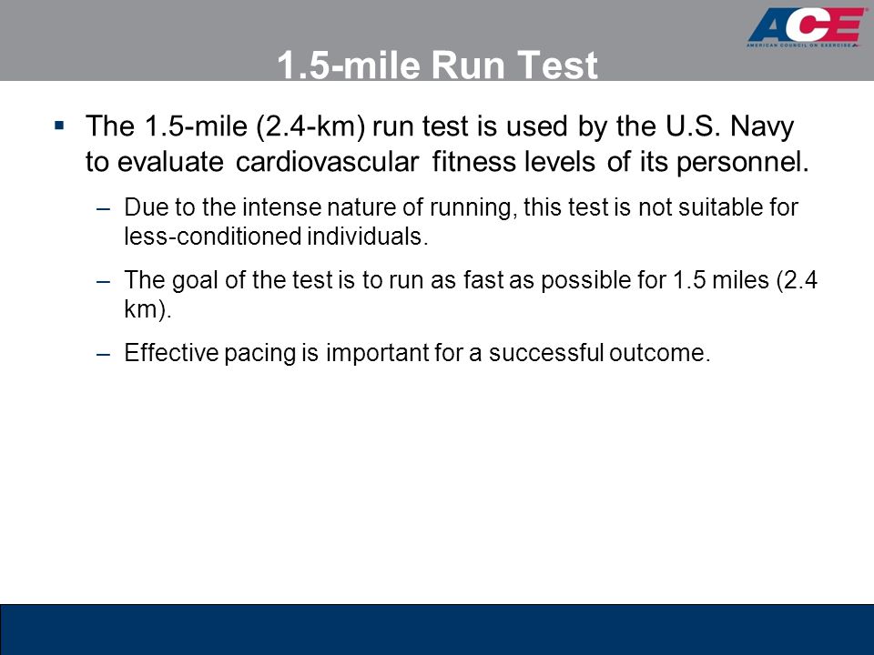 Cooper 1 5 Mile Run Test Chart