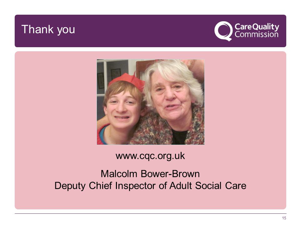 Deputy Chief Inspector of Adult Social Care