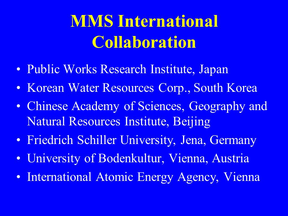 MMS International Collaboration