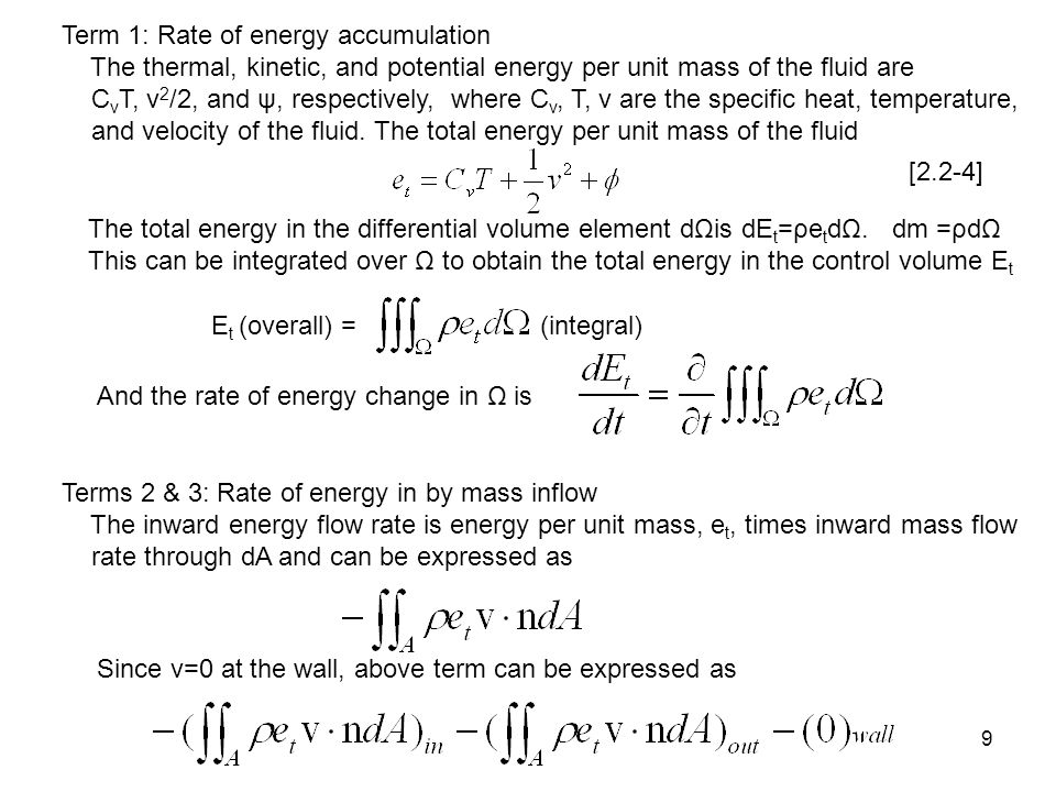 Term 1: Rate of energy accumulation