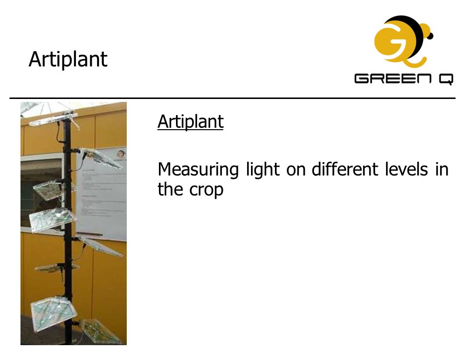 Artiplant Artiplant Measuring light on different levels in the crop