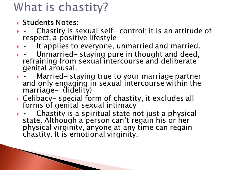 Chastity Lifestyle