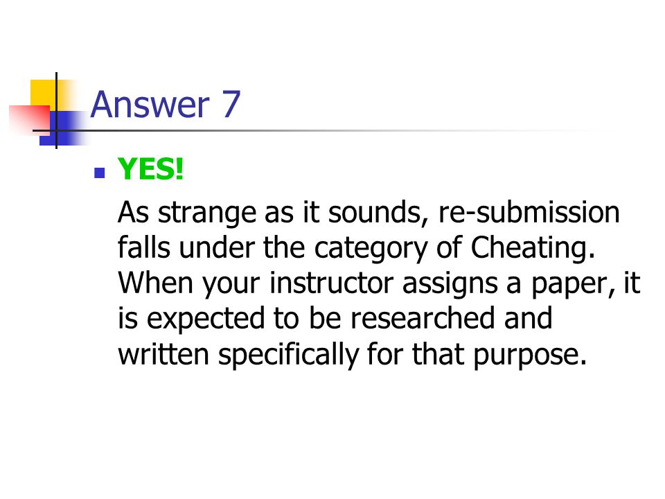 Answer 7 YES!