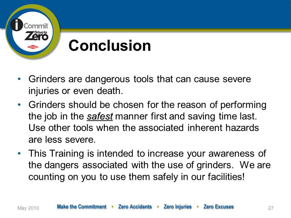 Grinder Use Safety Training Ppt Video Online Download