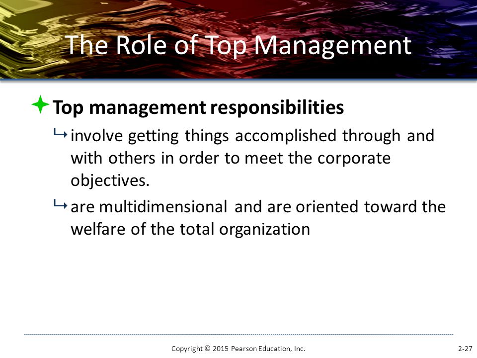 The Role of Top Management