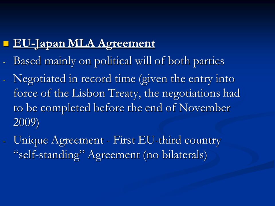 EU-Japan MLA Agreement