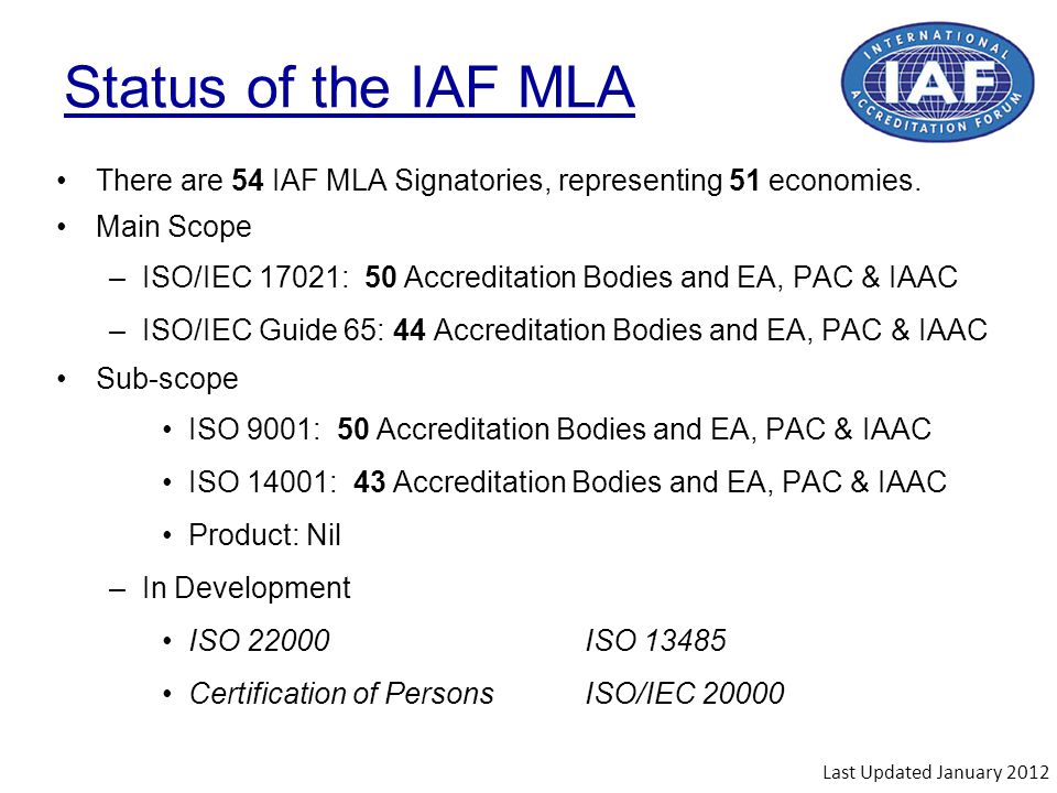 International Accreditation Forum Inc Ppt Video Online Download