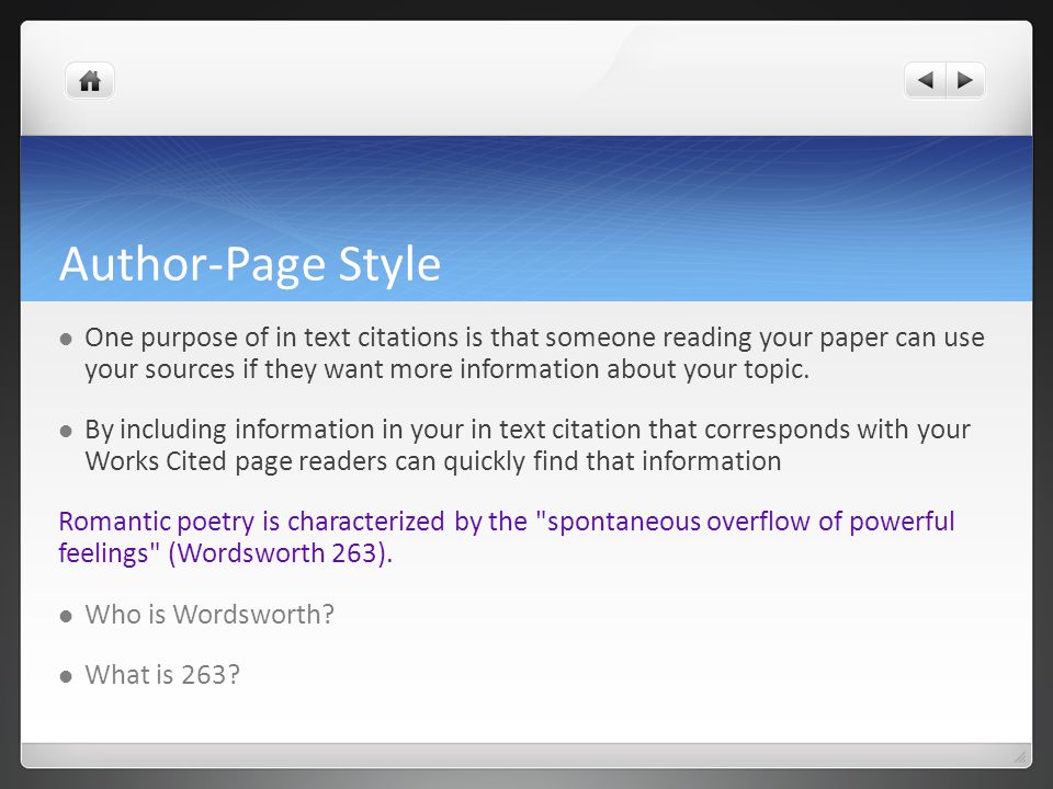 Author-Page Style