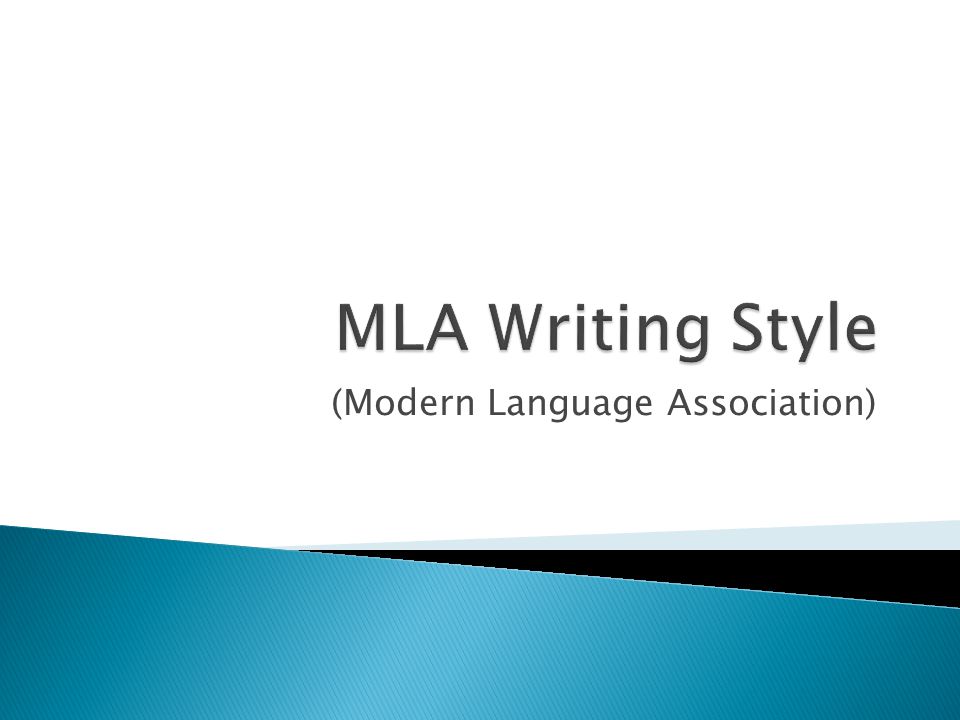 (Modern Language Association)