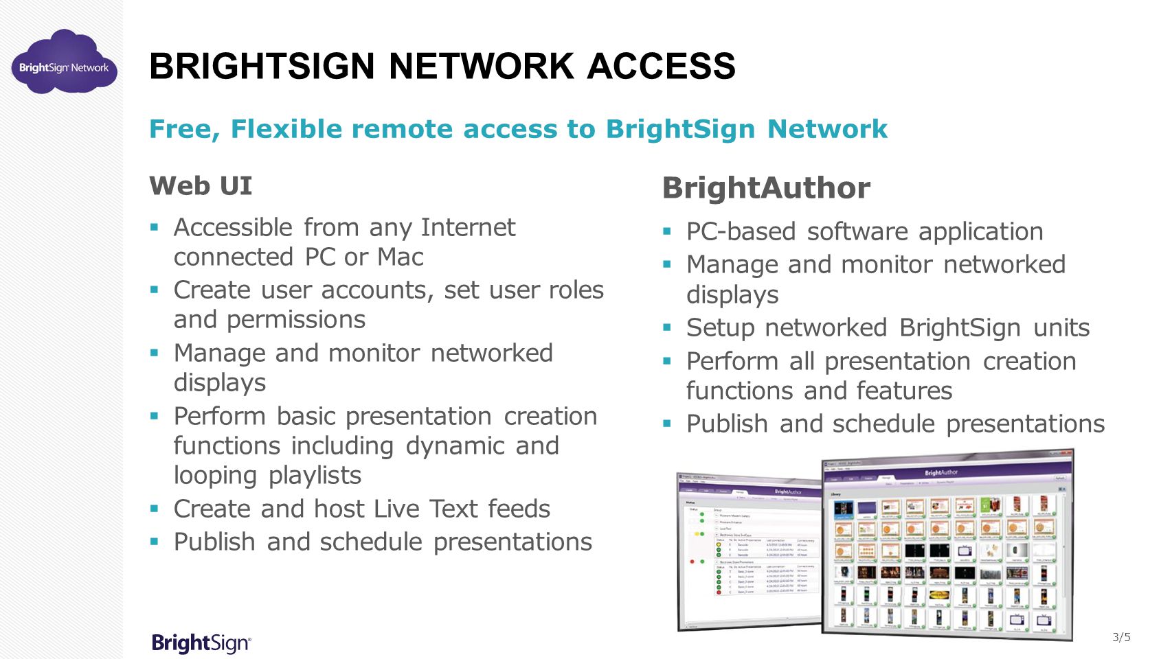 BrightSign Network Access
