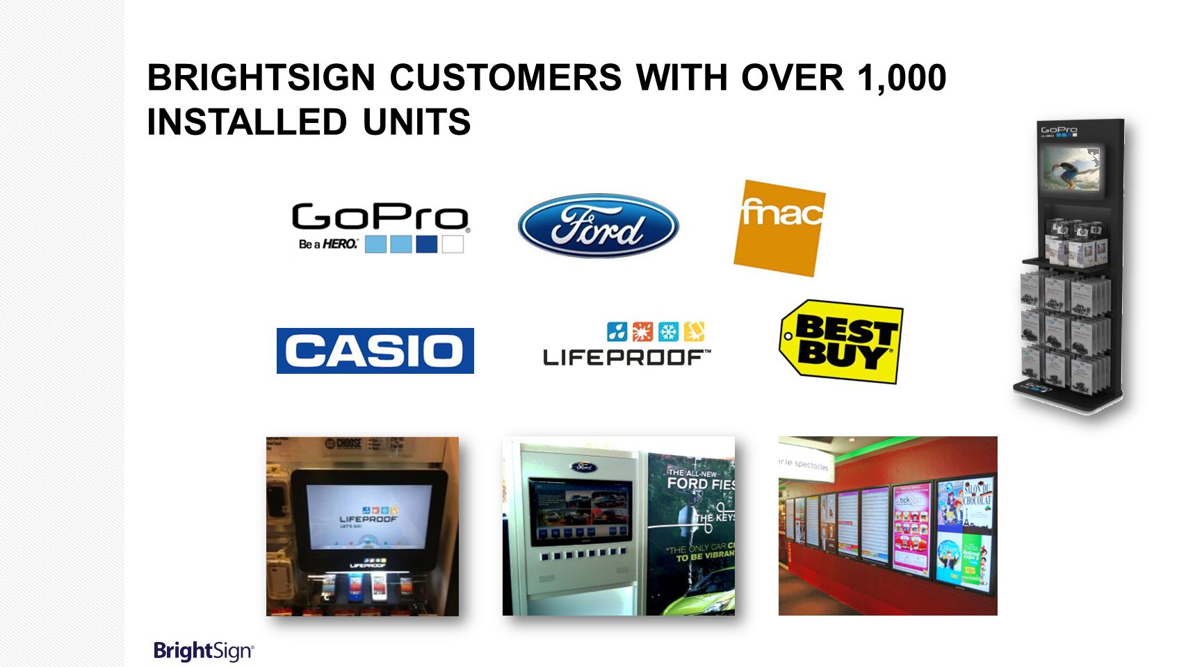 BrightSign customers with over 1,000 installed units