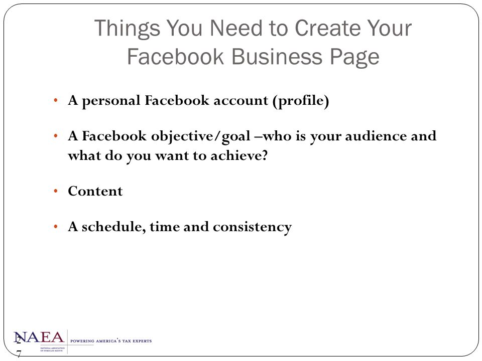 Things You Need to Create Your Facebook Business Page