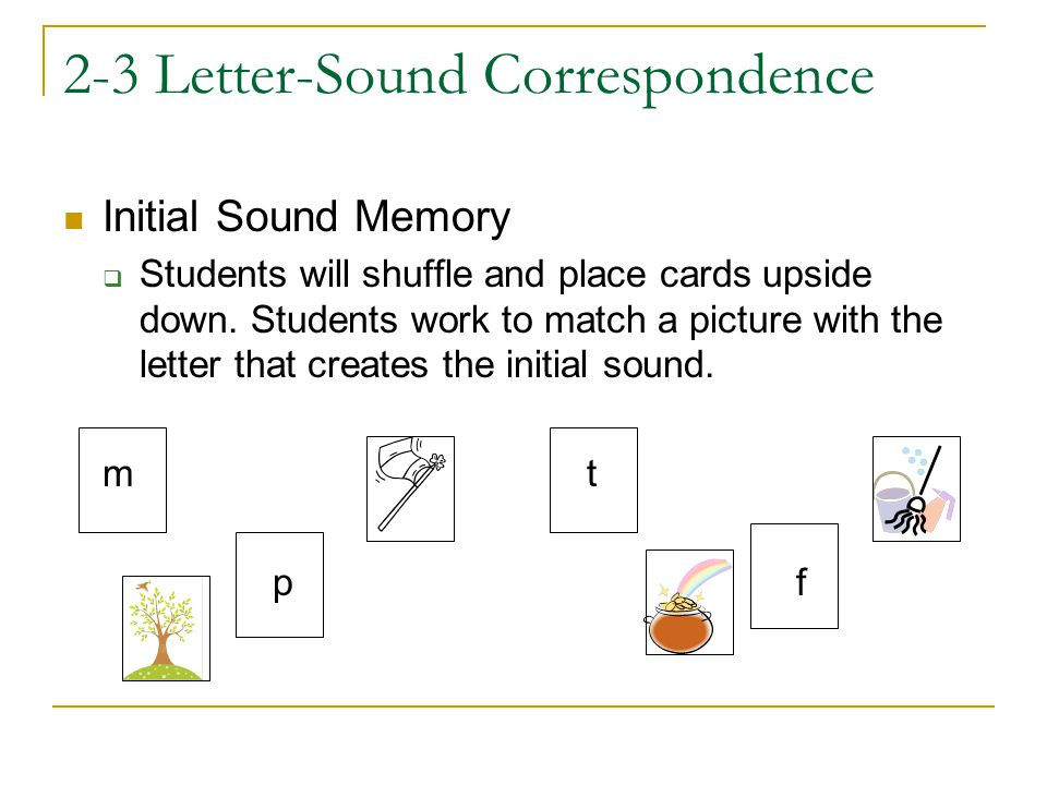 2-3 Letter-Sound Correspondence