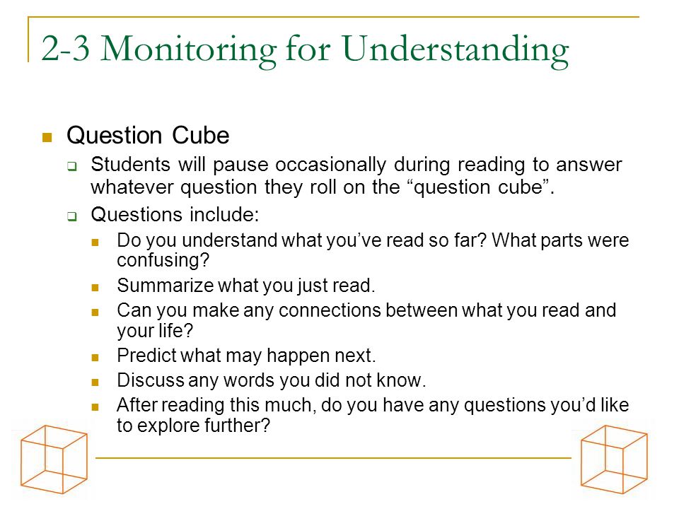 2-3 Monitoring for Understanding