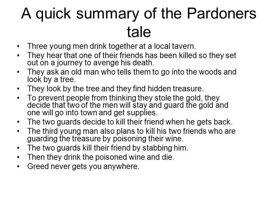 character analysis of the pardoner