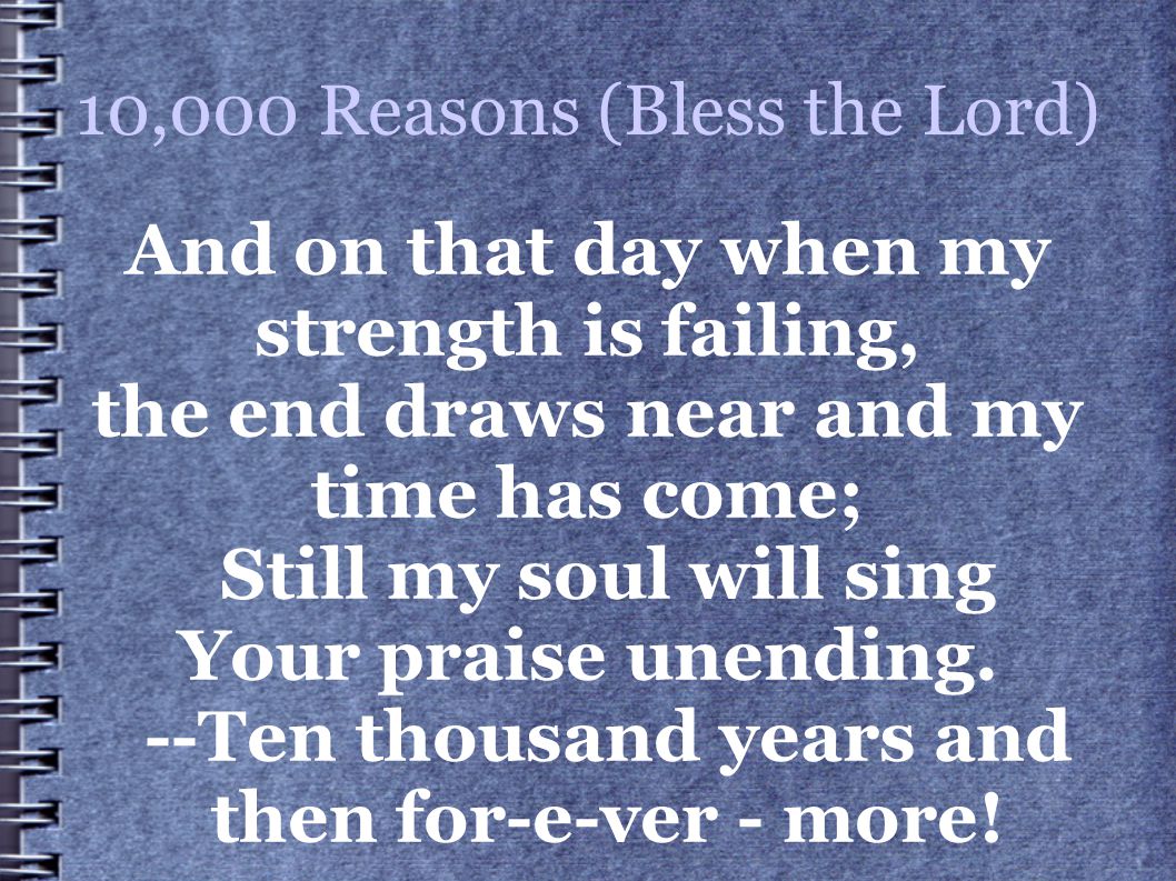 10,000 Reasons (Bless the Lord)