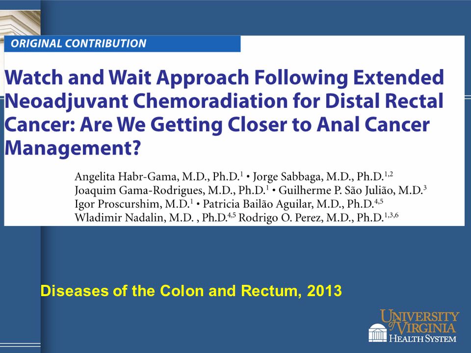 Diseases of the Colon and Rectum, 2013