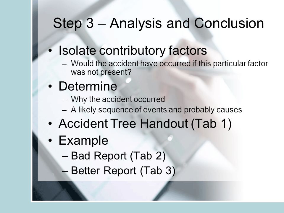 Step 3 – Analysis and Conclusion