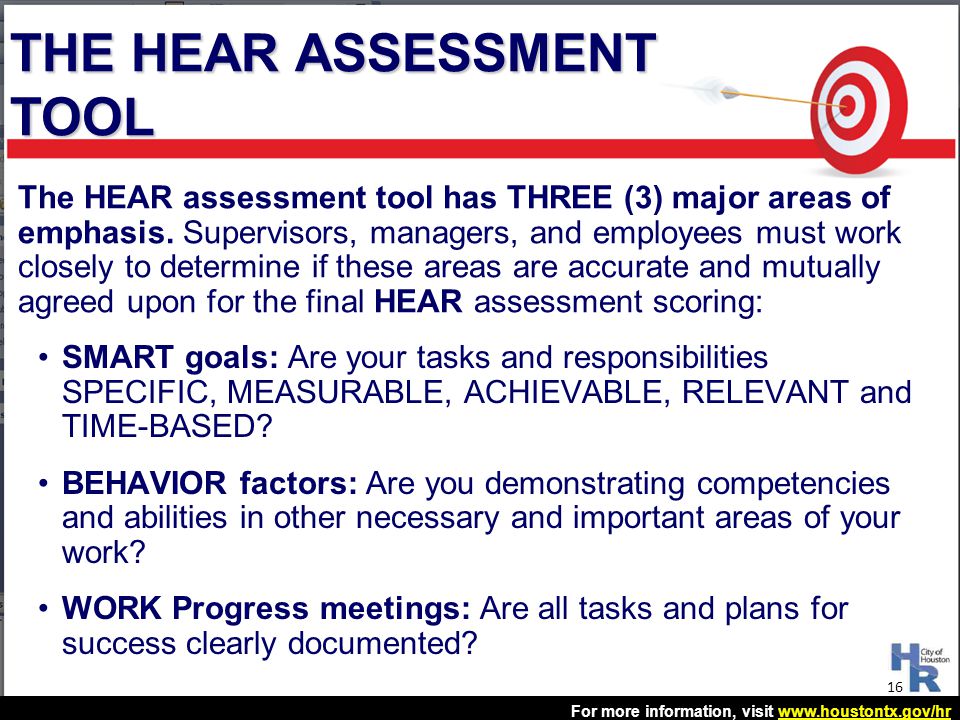 THE HEAR ASSESSMENT TOOL