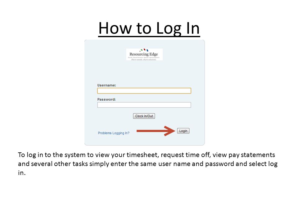 How to Log In