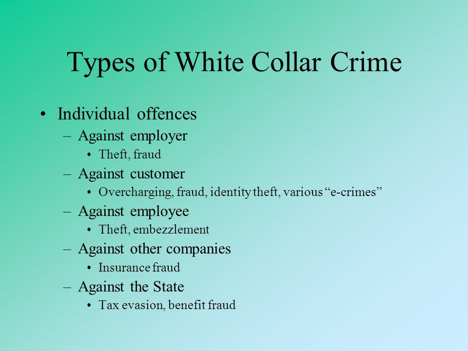 Crimes Of The Powerful White Collar Corporate And Organized Crime Ppt Download