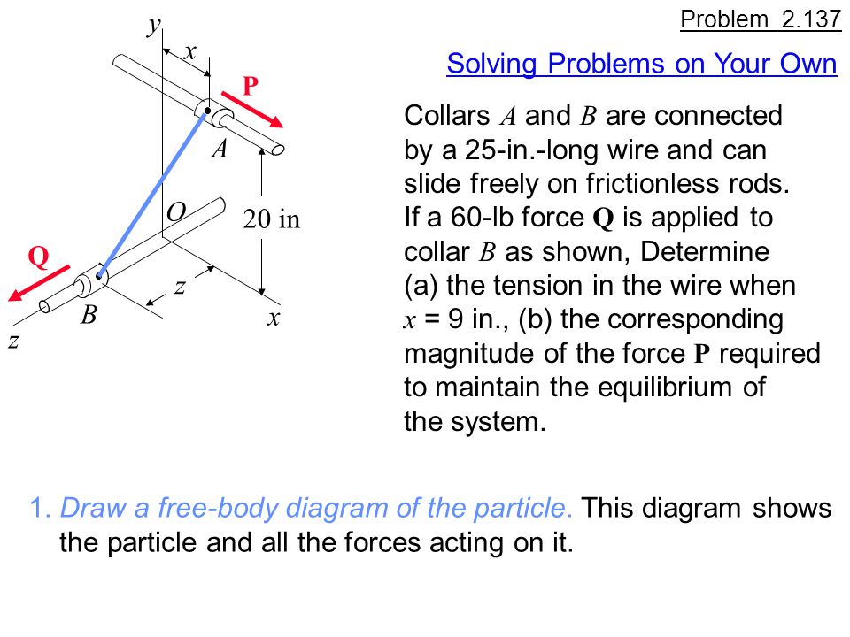 Problem Y X Collars A And B Are Connected P Ppt Video Online Download