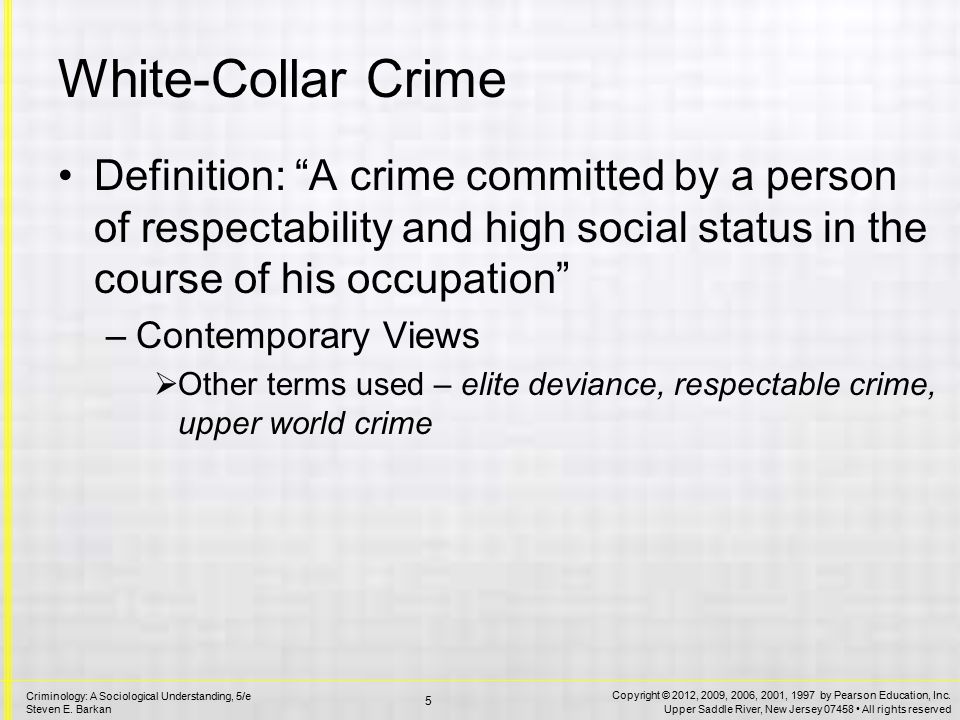 types of corporate crime