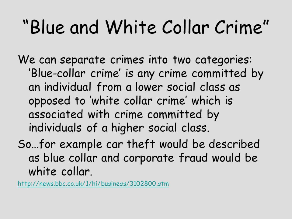 difference between white collar and blue collar crime