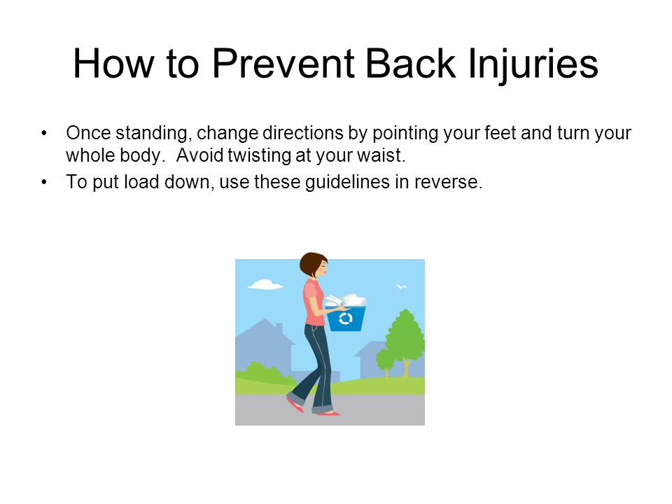 How to Prevent Back Injuries