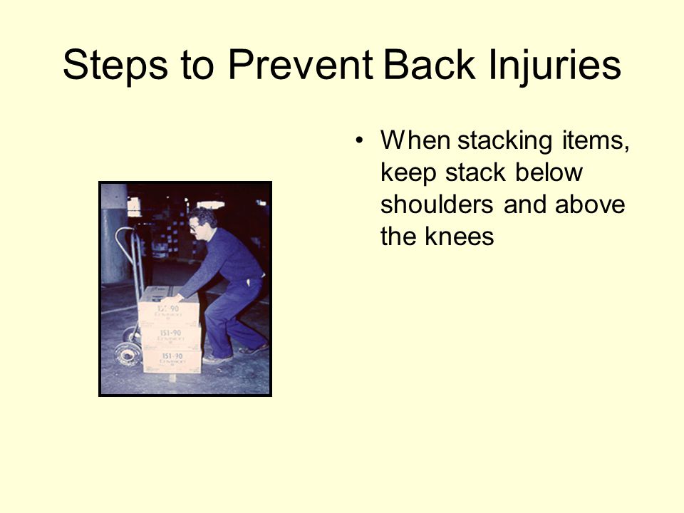 Steps to Prevent Back Injuries