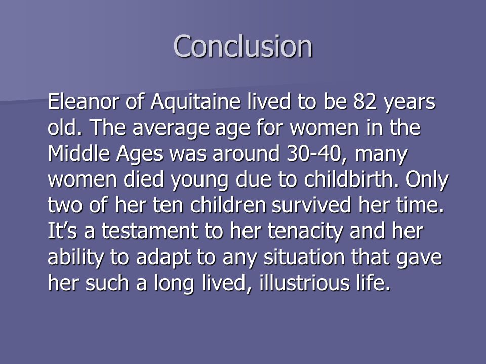 Реферат: Eleanor Duchess Of Aquitaine Essay Research Paper