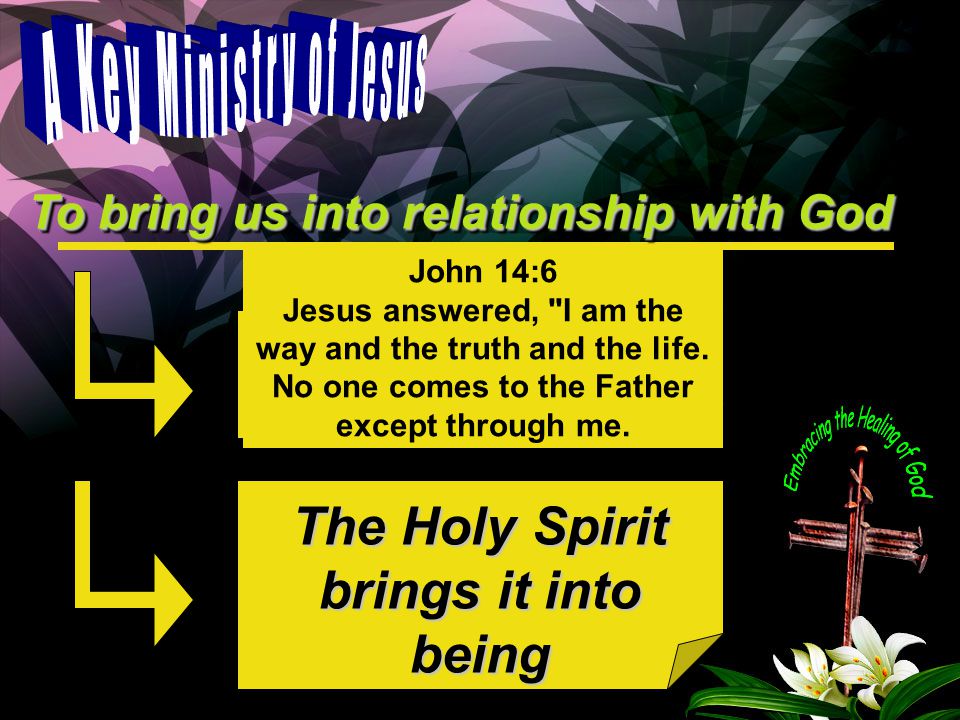 God as Father The Holy Spirit brings it into being