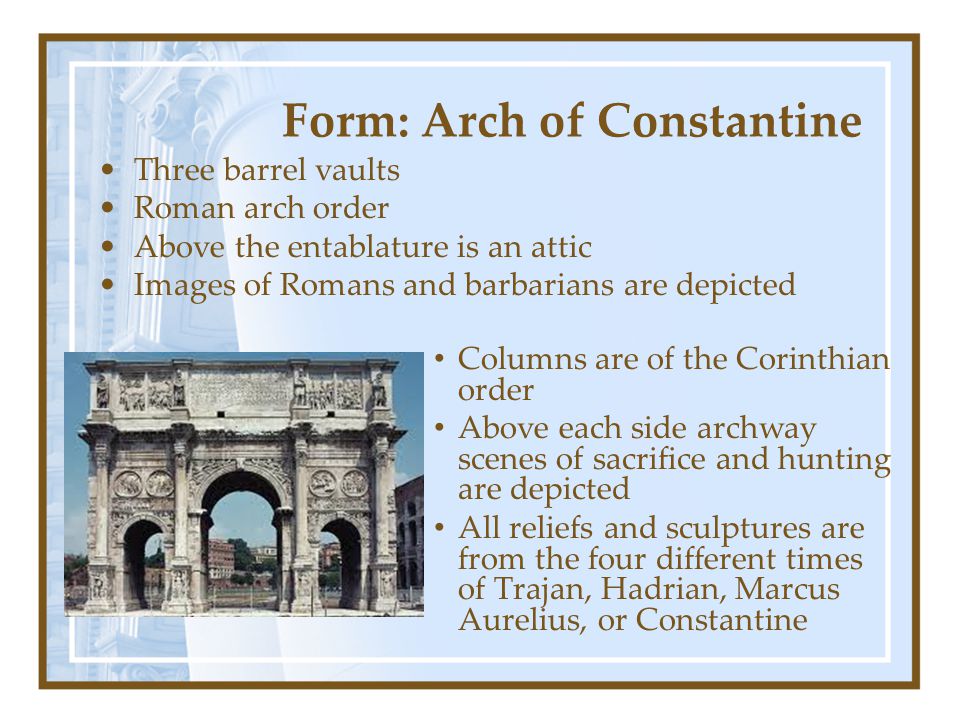 Arch of Titus & Arch of Constantine - ppt video online download