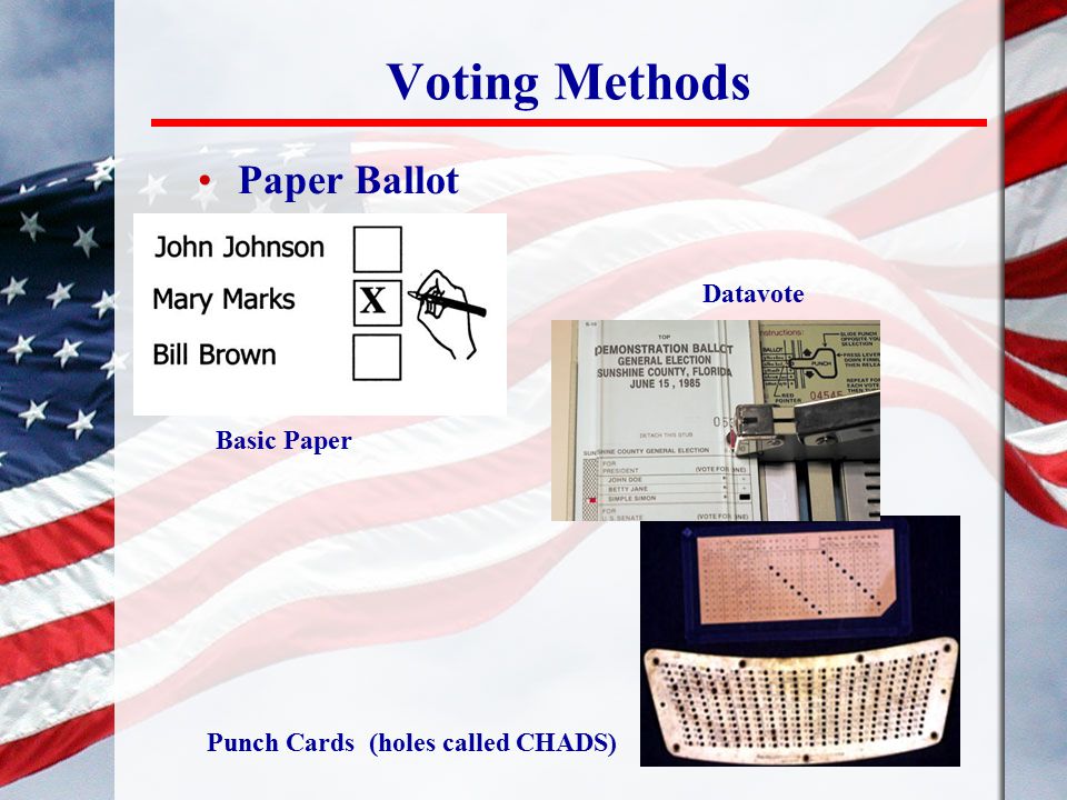 Voting Methods Paper Ballot Datavote Basic Paper