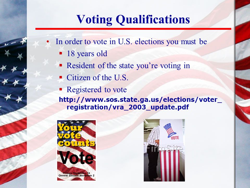 Voting Qualifications