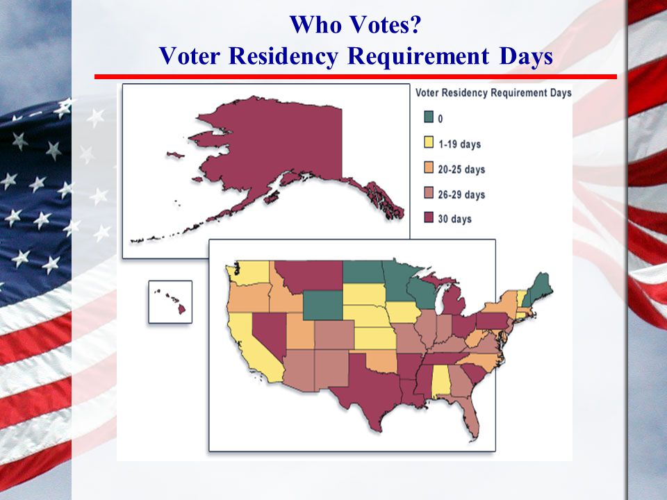 Who Votes Voter Residency Requirement Days