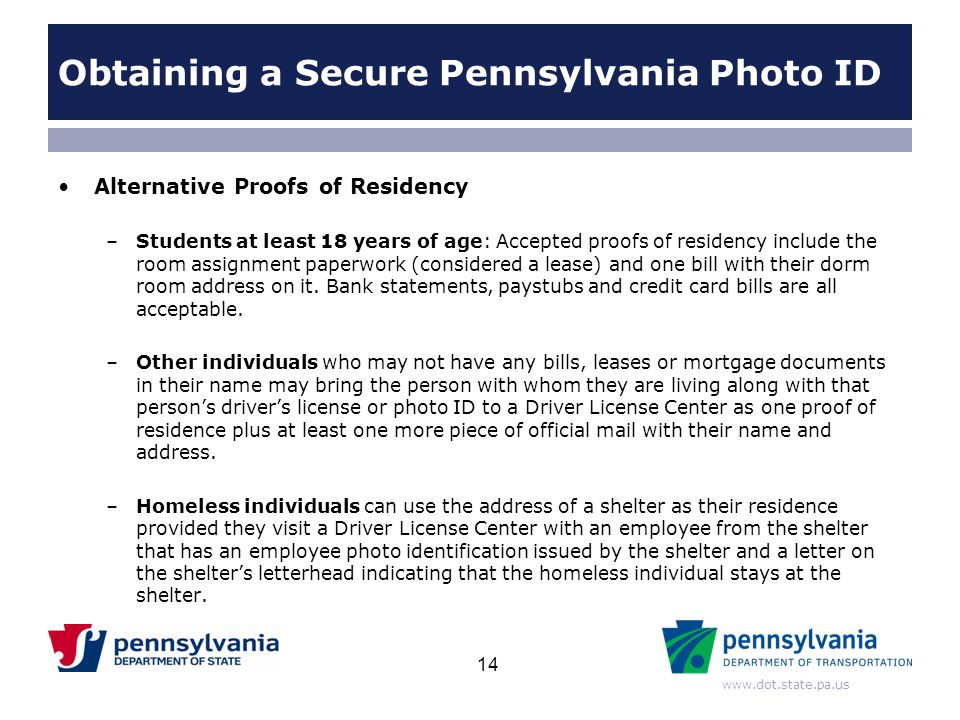 Obtaining a Secure Pennsylvania Photo ID