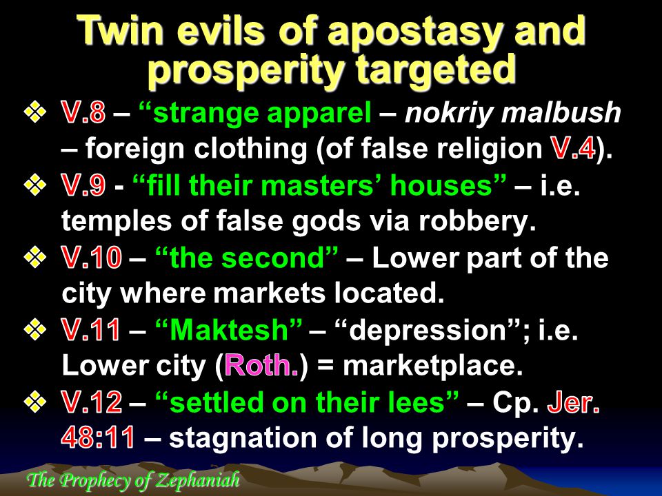 Twin evils of apostasy and prosperity targeted