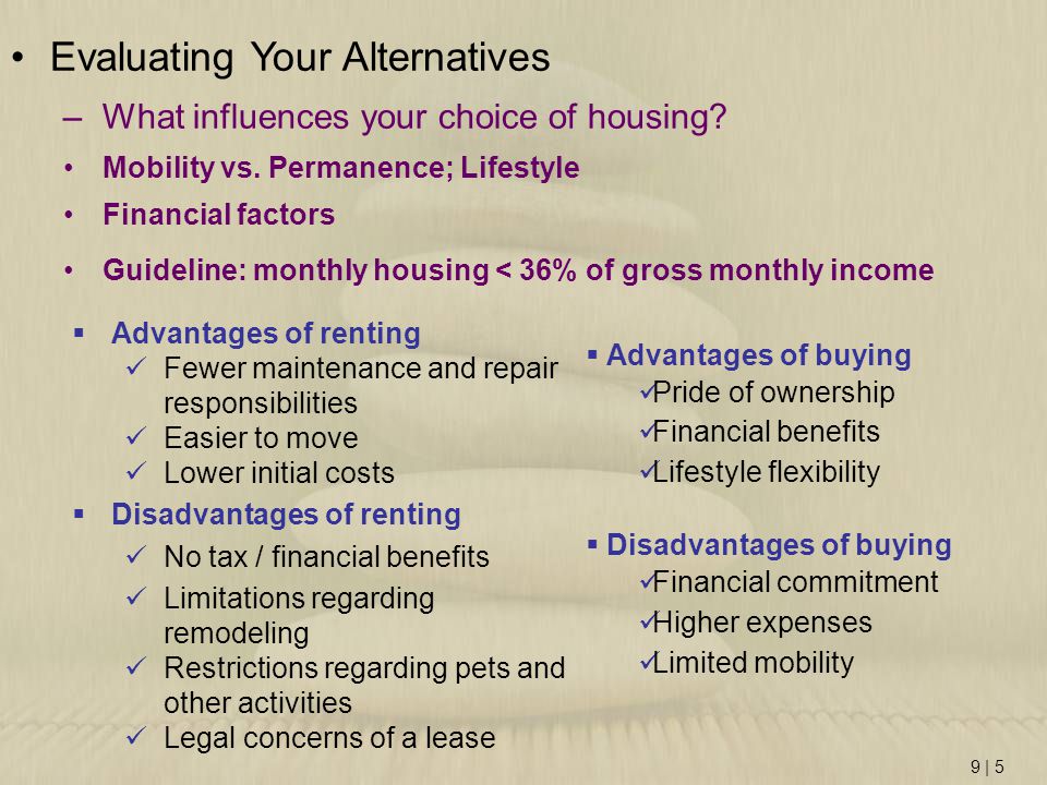 Evaluating Your Alternatives