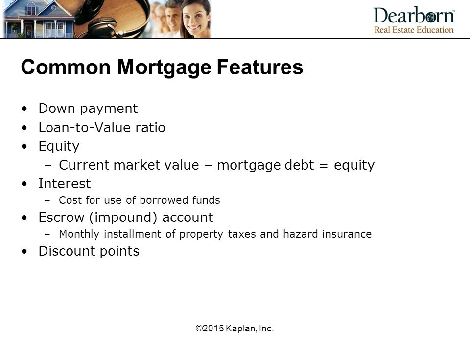 Common Mortgage Features