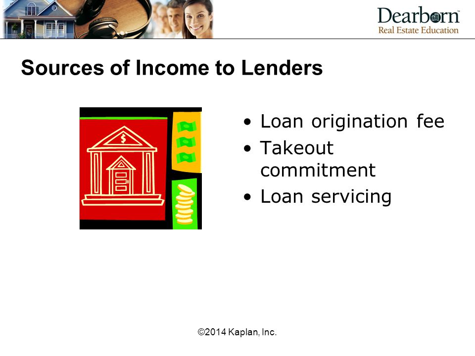 Sources of Income to Lenders
