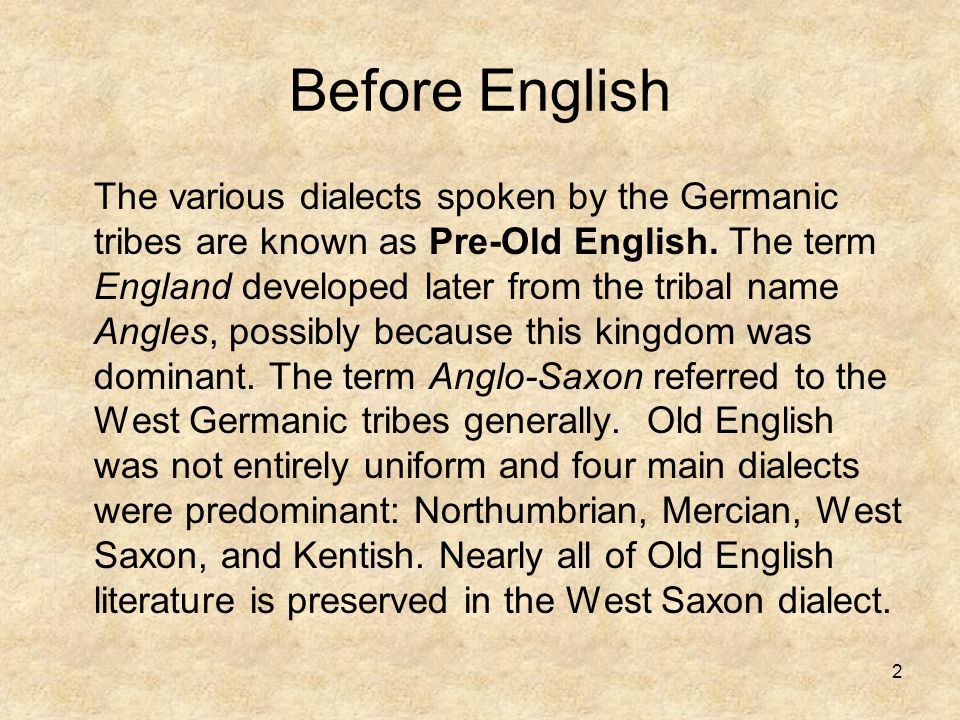 A Brief History of the English Language - ppt video online download