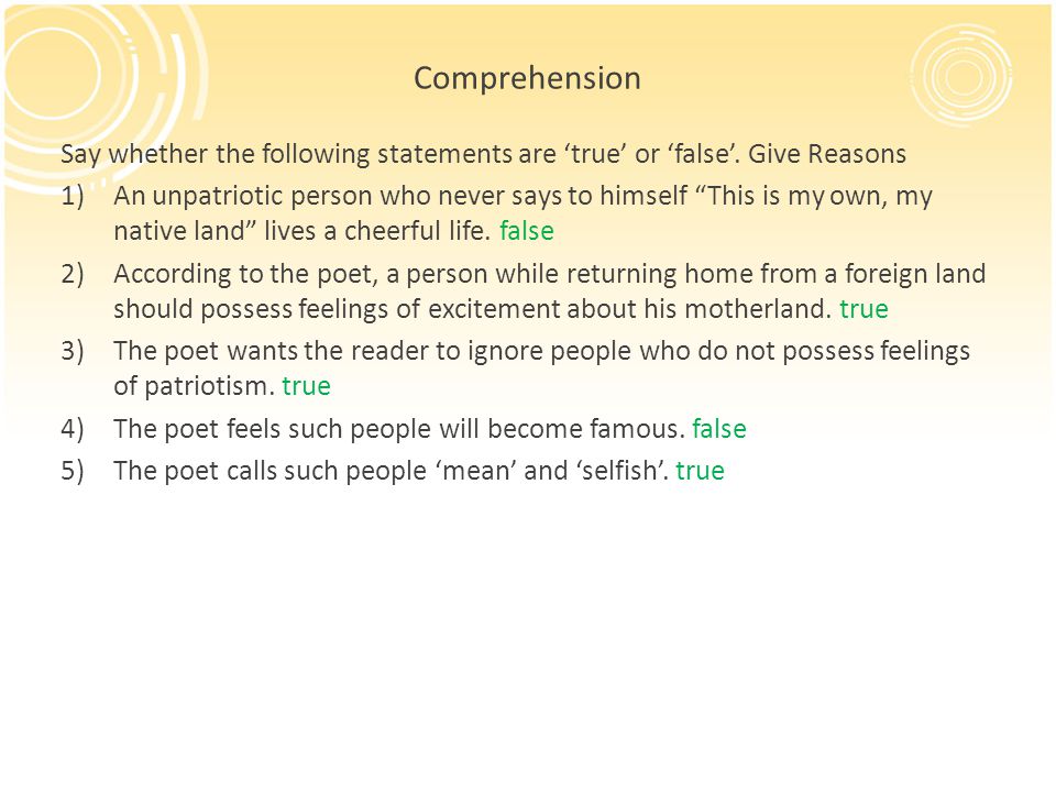 The Patriot By Sir Walter Scott 9th Grade English Ppt Video Online Download The second category is called the specific claim, which is those regarding breaches of treaty promises, improper isolation of reserve or surrendered lands and loss of first nations band funds. the patriot by sir walter scott 9th